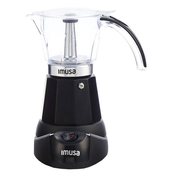IMUSA IMUSA Electric Espresso/Cappuccino Maker 4 Cup 800 W, Red - IMUSA