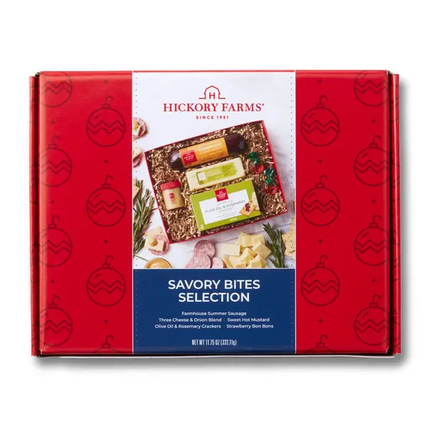 Givens Hickory Farms Meat And Cheese Hearty Bites Sampler Gift Box