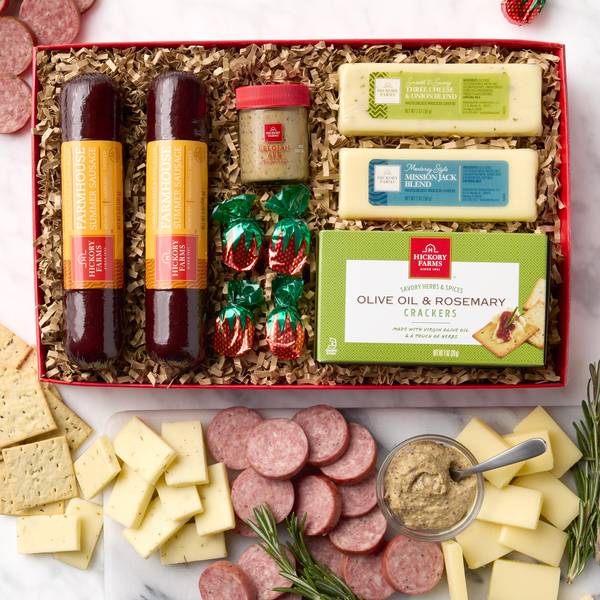 Hickory Farms Holiday Hearty Selection Gift Box, 9 Piece