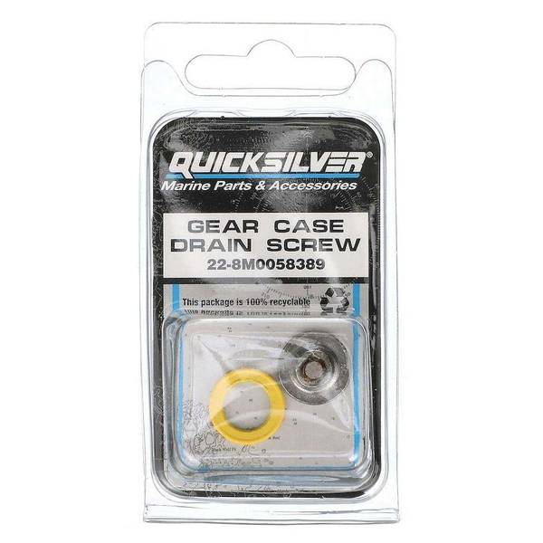 QuickSilver Lower Unit Gear Lube Drain with Fill Hole Magnetic Screw and  Seal - 8M0058389