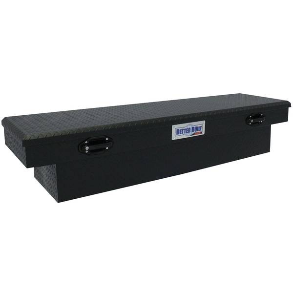 Photo of 69" Textured Aluminum Matte Black Saddle Truck Box