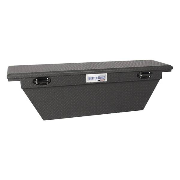 Photo of 63" Textured Matte Black Low-Profile Wedge Saddle Truck Box