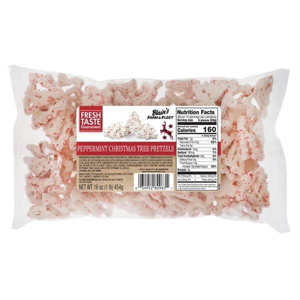 Photo of 16 oz Peppermint Tree Pretzels