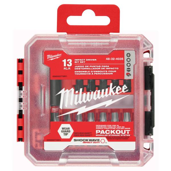 Milwaukee Tool SHOCKWAVE Impact Duty Driver Bit PACKOUT Set (100-Piece)