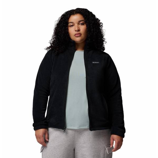 Columbia Women's Benton Springs Full Zip Fleece Jacket, Black, XL