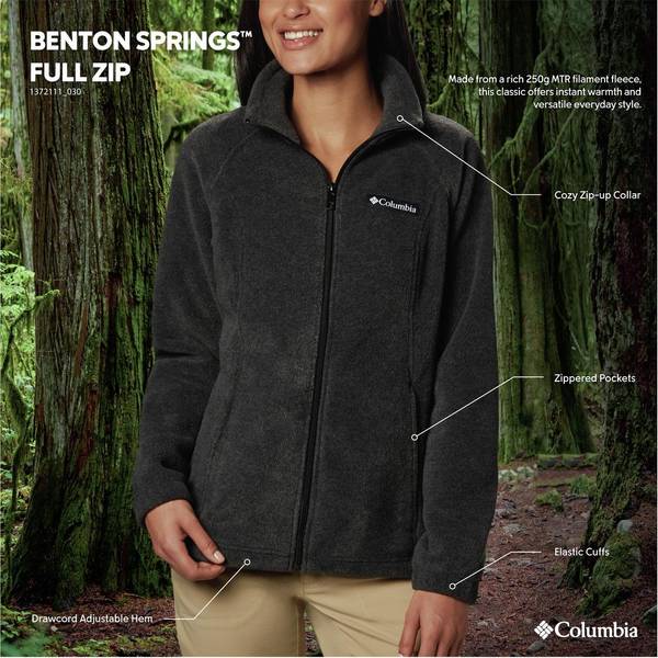 Columbia Women's Benton Springs Full Zip Fleece Jacket