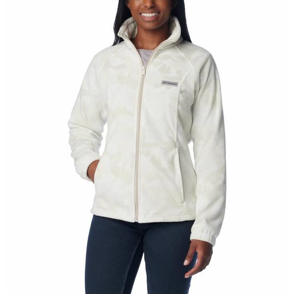 White Columbia Fleece Zip Up Jacket 