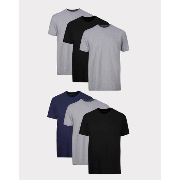 Hanes Men's 6-Pack T-Shirt - 216BG6X-3X | Blain's Farm & Fleet