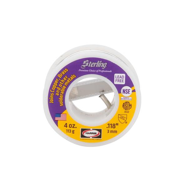 Sterling International 4 oz LeadFree Solid Wire Plumbing Solder