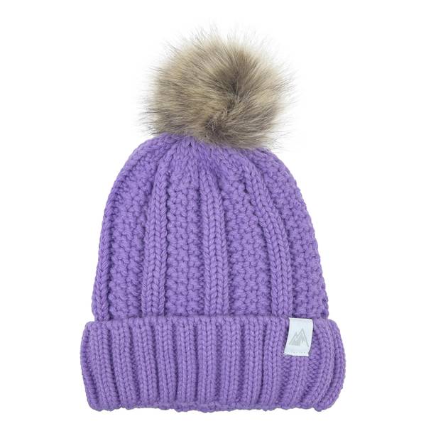 Grand Sierra Girl's Nikki Ribbed Hat - 44164-Prpl-OS | Blain's Farm & Fleet