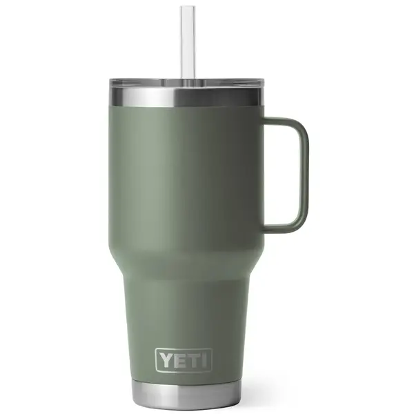  YETI Rambler 30 oz Travel Mug, Stainless Steel, Vacuum Insulated  with Stronghold Lid, Camp Green : Home & Kitchen