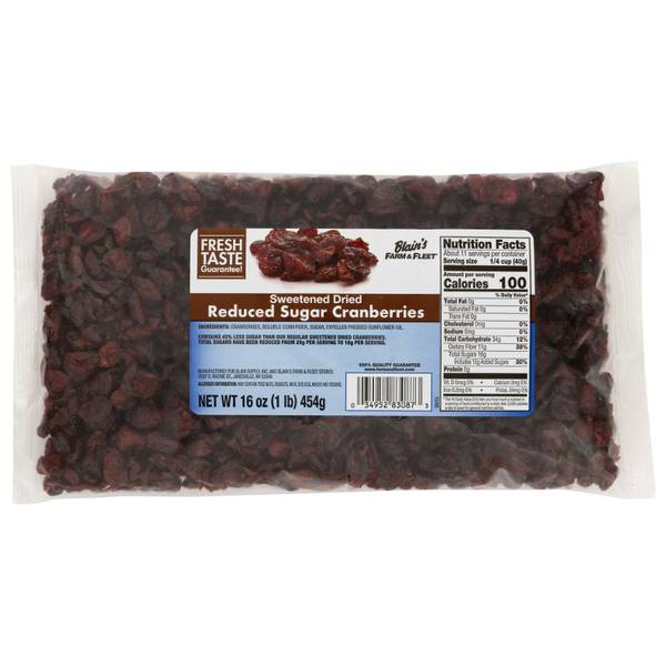 Photo of 16 oz Reduced Sugar Cranberries