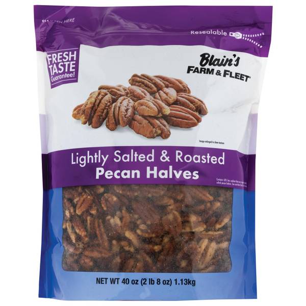 Blain's Farm & Fleet 40 oz Roasted and Lightly Salted Pecans 724796