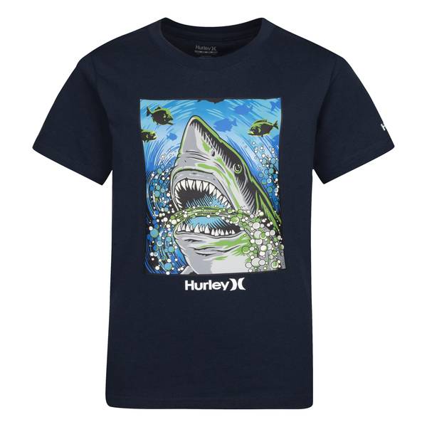 Hurley Boy's Mega Shark Short Sleeve Tee - 985173-A21-M