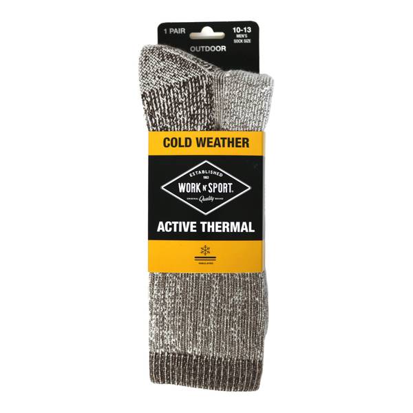 Photo of Men's Thermal Marled Wool Blend Socks