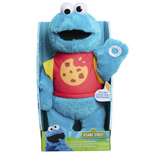 Sesame Street Sing-Along Plush Cookie Monster - Toddler Toys