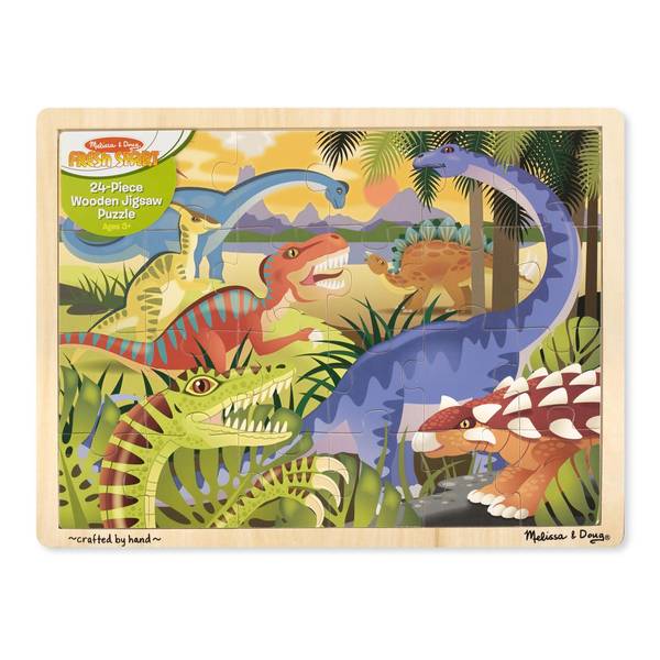 Melissa & Doug Dinosaur Jigsaw (24-Pc) 24-pc. Puzzle, One Size, Multiple Colors