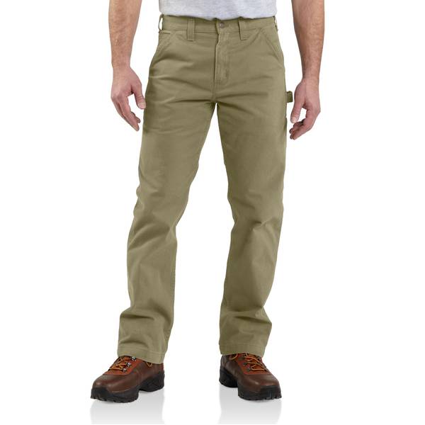 Carhartt Men's Relaxed Fit Twill Utility Work Pants, Dark Khaki, 44x34 -  B324-DKH-44x34