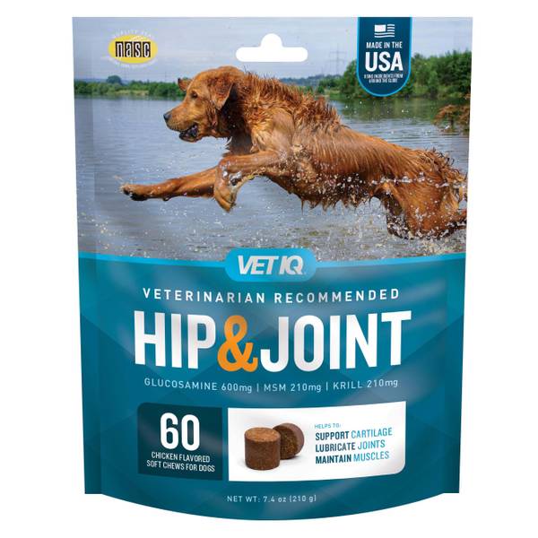 VetIQ 60Count Hip and Joint Dogs Supplement 00140A Blain's Farm