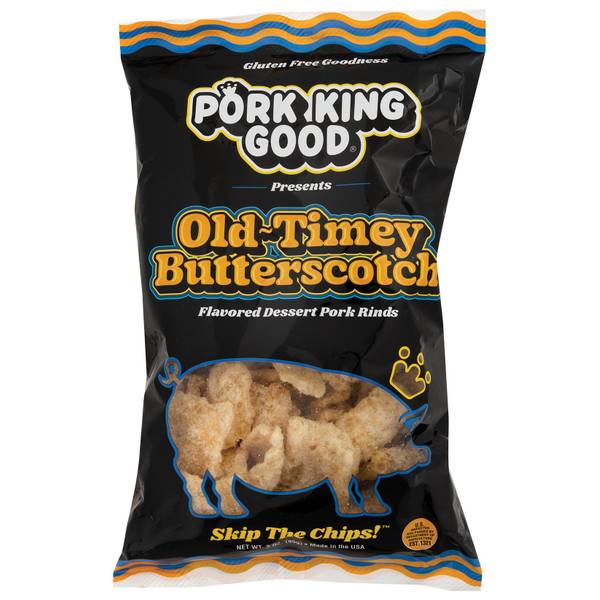Pork King Good Old Timey Butterscotch Pork Rinds - 3 oz
