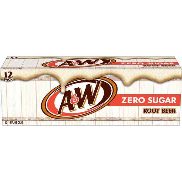 Photo of 12pk 12oz Can Zero Sugar A&W Root Beer