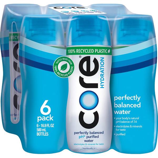 Photo of 6 pack 16.9oz Core Hydration Water