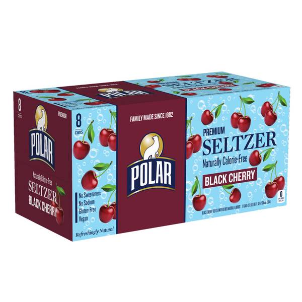 Photo of 10138355 - 8pk 12oz Polar Seltzer Black Cherry