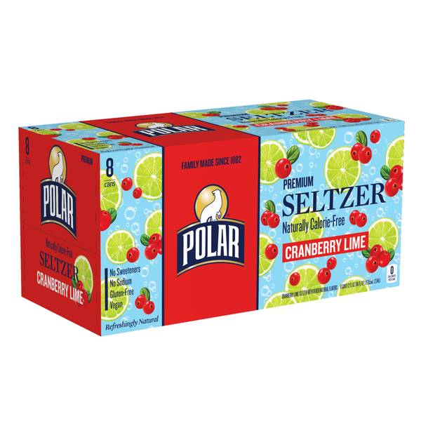 Photo of 10138361 - 8pk 12oz Polar Seltzer Cranberry Lime