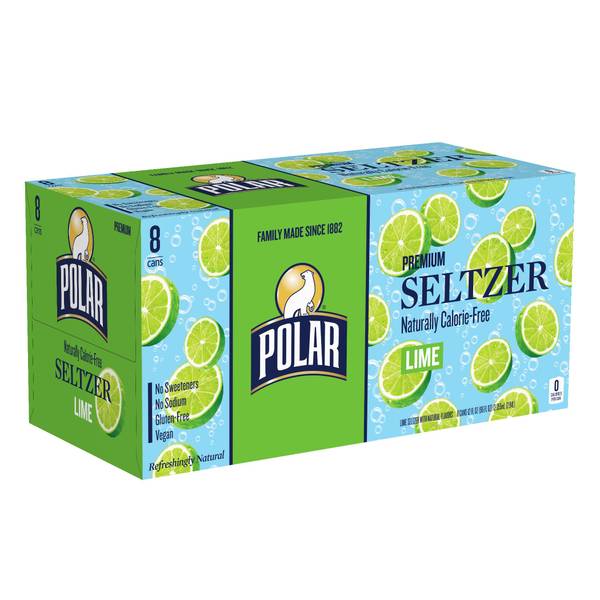 Photo of 10138365 - 8pk 12oz Polar Seltzer Lime 12oz can