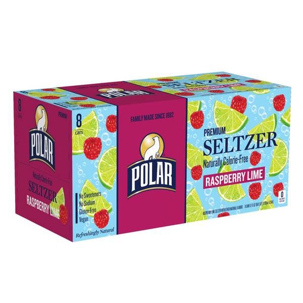 Photo of 10138362 - 8pk 12oz Polar Seltzer Raspberry Lime