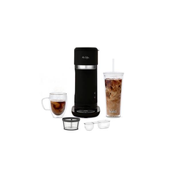  Mr. Coffee Frappe Hot and Cold Single-Serve Coffee Maker -  Light Gray: Home & Kitchen