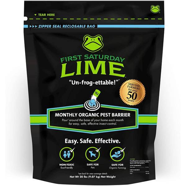 20lb First Saturday Lime Eco-Friendly Insect Pest Control Repellent Barrier