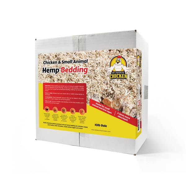My Favorite Chicken 10lb Hemp Chicken Coop and Small Animal Bedding