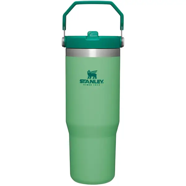 Stanley: Ice Flow Flip Straw 30 oz Tumbler - Dark Green and Navy