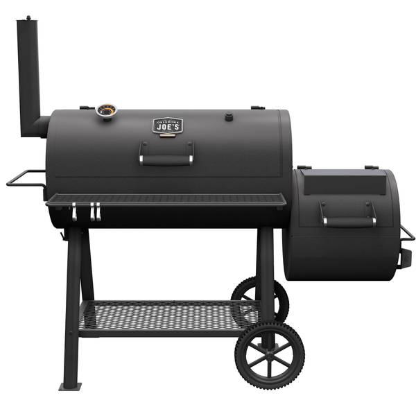 Black Analog Electric Smoker Outdoor Cooking Barbecue BBQ Roaster Removable  Tray