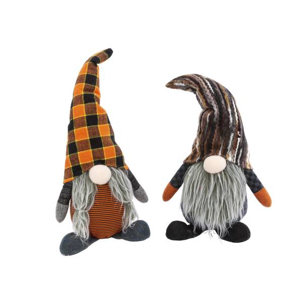 Photo of Set of 2, 12" Plush Halloween Gnome Figurine