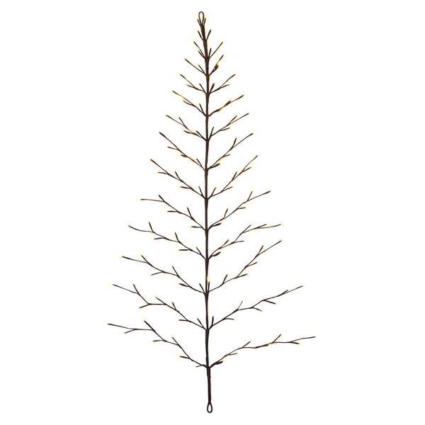 Photo of 4' Tall Christmas Tree Wall Hanging with Warm White LEDs