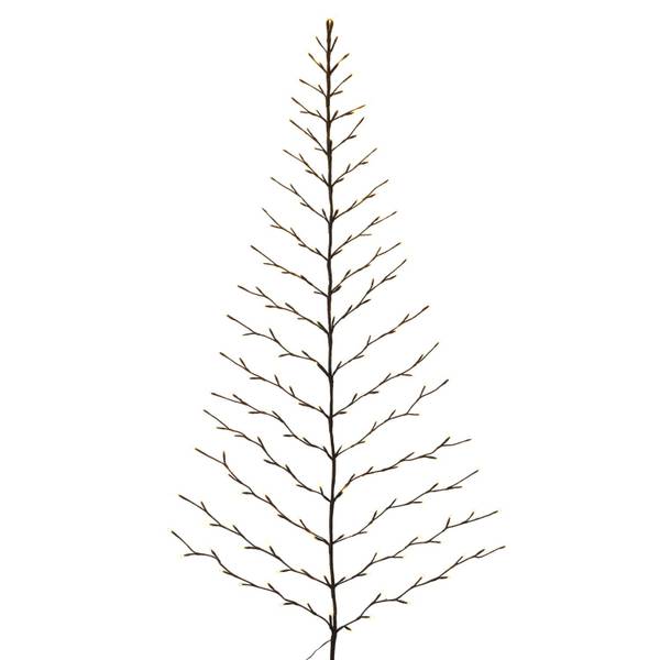 Photo of 6 ft. Tall Christmas Tree Wall Hanging with Warm White LEDs
