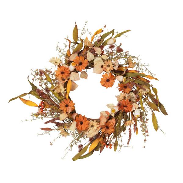 Photo of 22 in. Harvest Flower Wreath with Berry