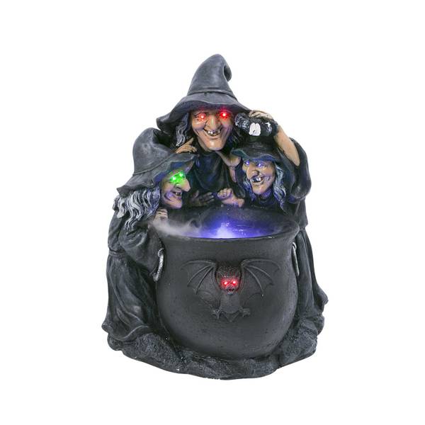 Photo of Halloween Color Changing Illuminated Smoking Witches Cauldron