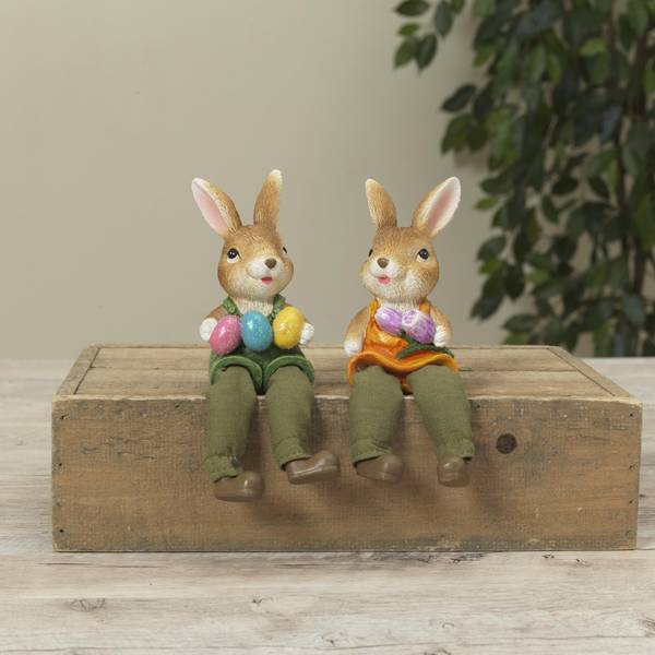 Gerson 7" Easter Bunny Shelf Sitters Assortment 2707300 Blain's