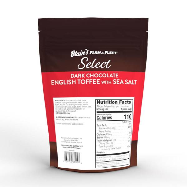 Blain's Farm & Fleet 11 oz Select Dark Chocolate English Toffee