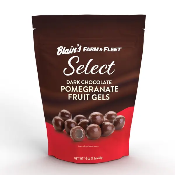 Blain's Farm & Fleet 16 oz Select Dark Chocolate Pomegranate Fruit