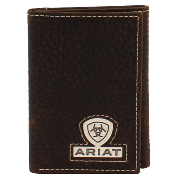 ARIAT Men's TriFold Shield Logo Concho Wallet - A35468282-OS | Blain's ...