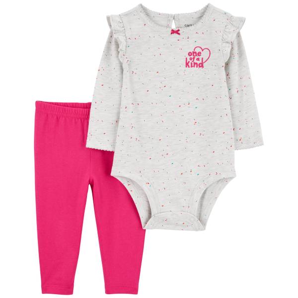 Carter's Infant Girls 2-Piece Bear Bodysuit Pant Set - 1Q101810-3M