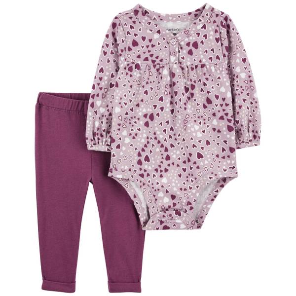 Carter's Infant Girls 2-Piece Bodysuit Pant Set - 1Q102110-6M