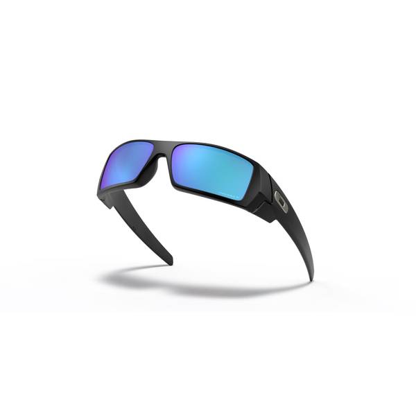 Oakley Matte Black Frame Gascan Prizm Sapphire Polarized Lenses