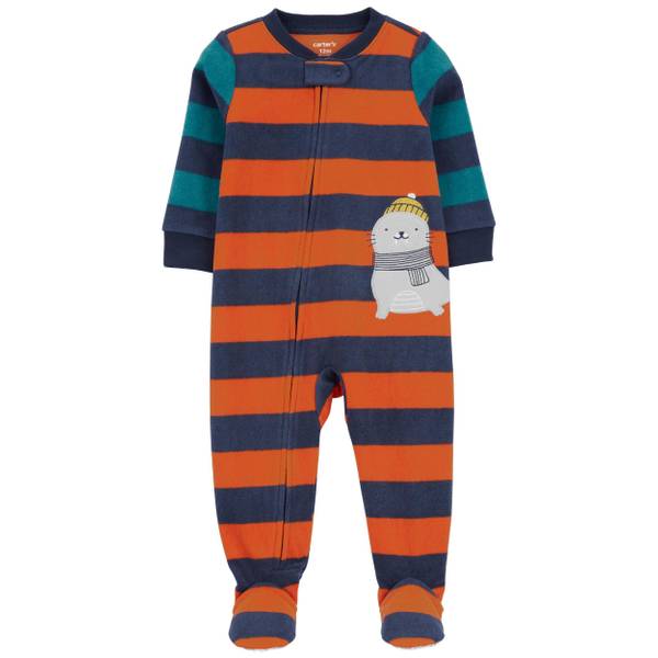 Fleece baby boy discount pajamas