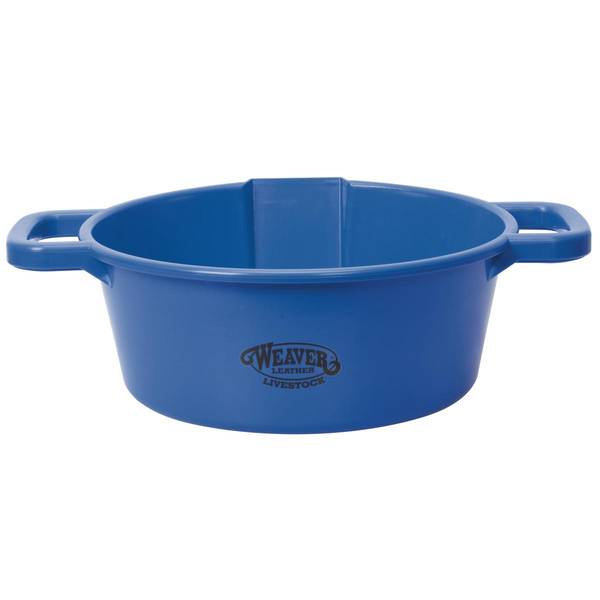 Weaver Leather Large Round Feed Pan - 69-1073-BL | Blain's Farm & Fleet