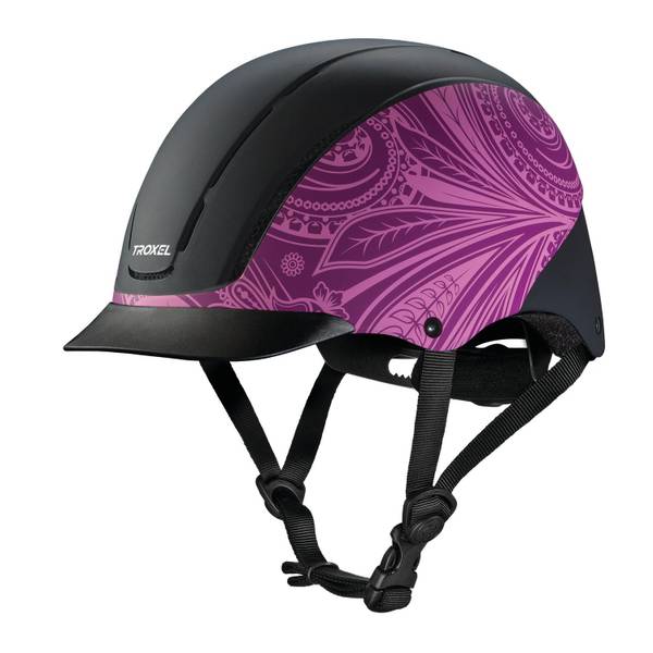Photo of Troxel Spirit Purple Boho Horse Riding Helmet
